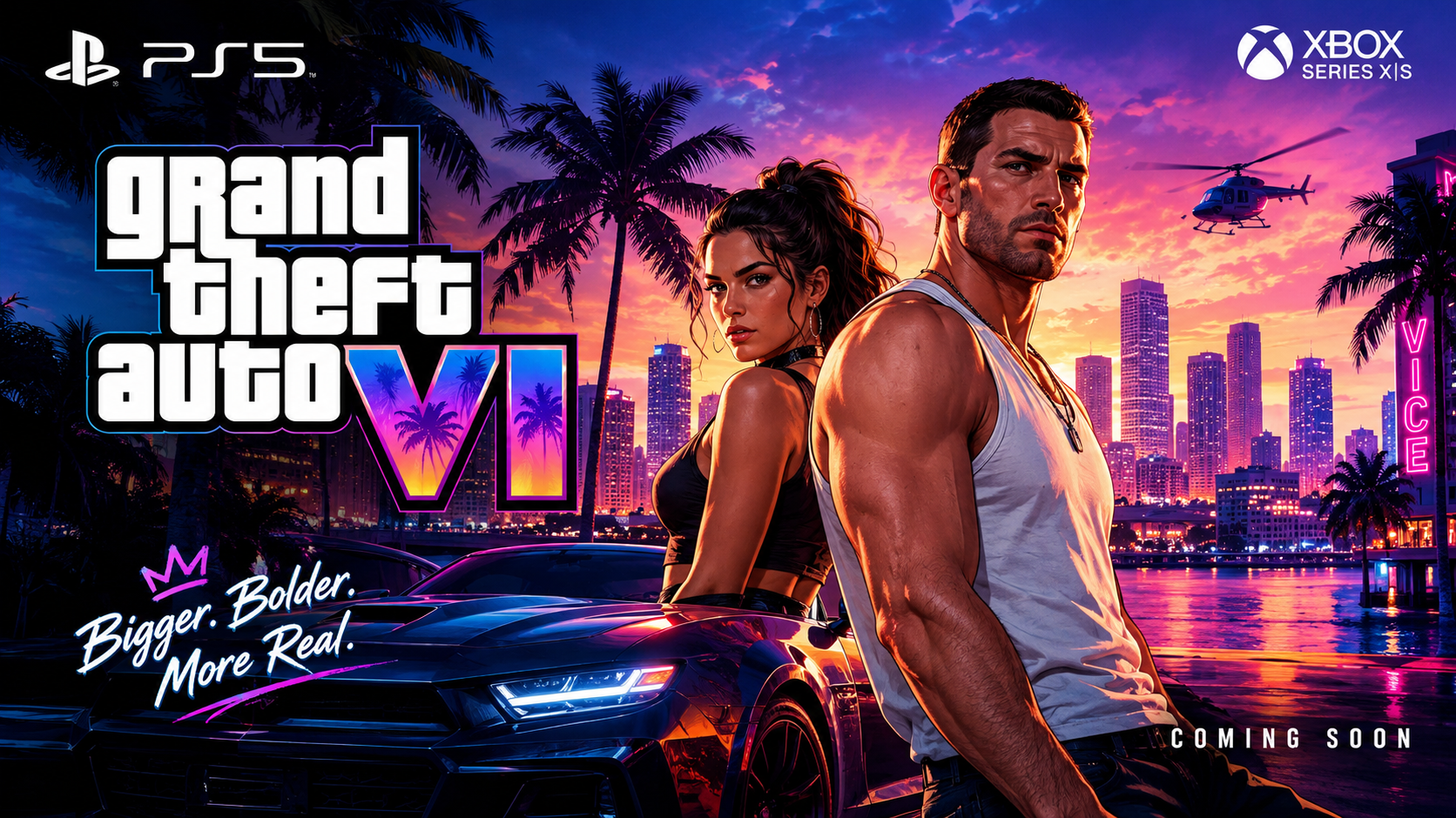Grand Theft Auto VI promotional landscape artwork